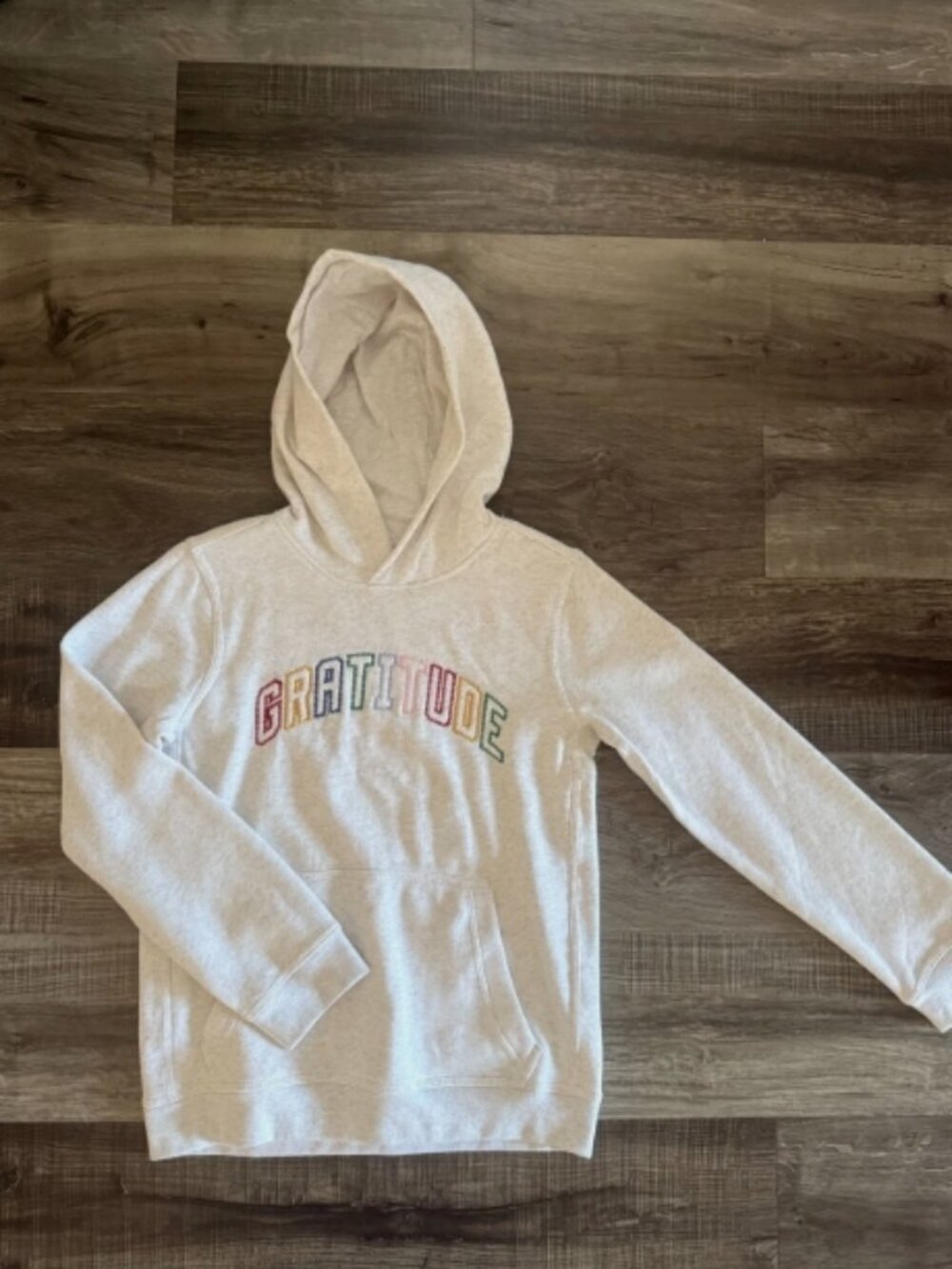 Nike GRATITUDE Boys Pullover Hoodie (White Heather)